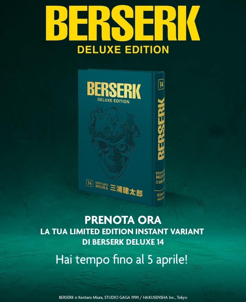 Berserk Deluxe Edition 14 Instant Variant - PREORDINE