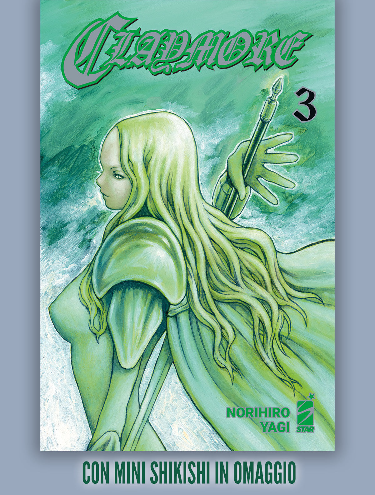 Claymore New Edition 3 con mini Shikishi